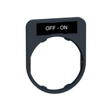 Felirati tábla tartó d30 OFF-ON fehér téglalap 30mm x 40mm x Harmony XB5 Schneider
