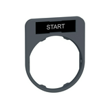 Felirati tábla tartó d30 START START üres fehér téglalap 30mm x 40mm x Harmony XB5 Schneider