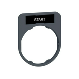 Felirati tábla tartó d30 START START üres fehér téglalap 30mm x 40mm x Harmony XB5 Schneider