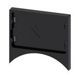 Felirati tábla tartó d30 rápattintós üres üres fekete téglalap 27mm x 17.5mm x SIRIUS ACT SIEMENS