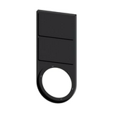Felirati tábla tartó d22 dupla üres üres fekete téglalap 27mm x 17.5mm x SIRIUS ACT SIEMENS