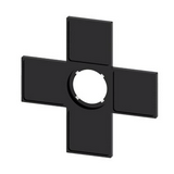 Felirati tábla tartó RSU1-hez d22 üres üres fekete négyzetes 89.6mm x 89.6mm x SIRIUS ACT SIEMENS