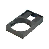 Felirati tábla tartó vezérlőkészülélkhez négyszögletes-forma 30mm-sz 50mm-ma fekete ZBZ Schneider