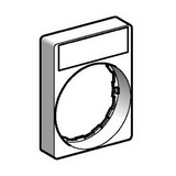 Felirati tábla tartó vezérlőkészülélkhez táblával négyszögletes-forma 40mm-sz ZBY Schneider