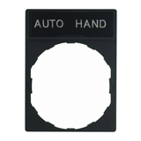Felirati tábla tartóval vezérlőelemhez AUTO-HAND üres-szimbólummal 30mm-sz 40mm-ma ZBY Schneider