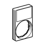 Felirati tábla tartóval vezérlőelemhez fehér/sárga négyszögletes-forma 50mm-sz ZBY Schneider