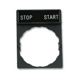 Felirati tábla tartóval vezérlőelemhez STOP-START üres-szimbólummal 30mm-sz 40mm-ma ZBY Schneider