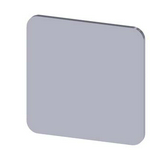 Felirati tábla RSU1-hez üres üres ezüst négyzetes 22mm x 22mm x SIRIUS ACT SIEMENS