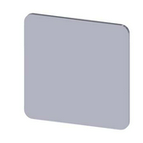 Felirati tábla RSU1-hez üres üres ezüst négyzetes 27mm x 27mm x SIRIUS ACT SIEMENS