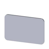 Felirati tábla RSU1-hez üres üres ezüst téglalap 27mm x 17.5mm x SIRIUS ACT SIEMENS