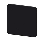 Felirati tábla RSU1-hez üres üres fekete négyzetes 22mm x 22mm x SIRIUS ACT SIEMENS