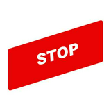 Felirati tábla vezérlőelemhez STOP üres-szimbólummal négyszögletes-forma 27mm-sz ZBY Schneider