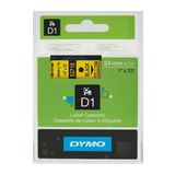 Feliratozó szalag poliészter sárga/ fekete-betű 24mm 7m x D1 53718 DYMO