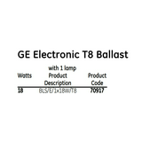 Fénycső előtét 18W elektronikus 230V T26 impregnált-ház BLS/E1x18W/T8 GE Lighting