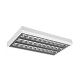 Fénycsöves lámpatest mennyezeti V-tükrös VVG falonkívüli 3x 18W 230V G13 IP20 MODUS