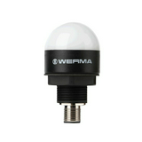 Fényjelző folytonos RGB d35x64mm d:M22 M12-dugó IP69K 24V DC beépíthető beépített LED MC35 WERMA