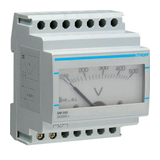 Feszültségmérő sorolható lengőtekercses 0-500V AC 1-osztály 4M 70mm x 90mm x SM Hager