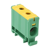 Főáramköri leágazókapocs 135A/100VAC/1500VDC 2,5-35mm2 zöld/sárga 1P csavaros kalapsínre TRACON