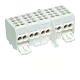 Főáramköri leágazókapocs 5P 80A csavaros 2csatl./16mm2 2csatl./25mm2 csavar UniversZ Hager