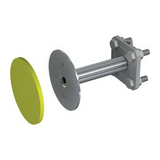 Földelési fixpont 30mm/8-10mm keresztkapoccsal 12M/csavar nemesacél V4A 115mm 115mm J.PRÖPSTER