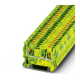 Földelő sorkapocs 1-szintes 0,25-4mm2 zöld/sárga TS35 dugaszolható PT 4-PE PHOENIX CONTACT