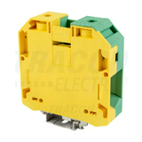 Földelő sorkapocs TS35/C 1-szintes 35-95mm2 zöld-sárga csavaros csavaros TRACON