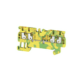 Földelő sorkapocs TS35 1 x 0.5-1.5mm2/érvéghüvely zöld/sárga dugaszolós A4C 1.5 PE Weidmüller