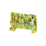 Földelő sorkapocs TS35 1 x 0.5-2.5mm2/érvéghüvely zöld/sárga APGTB 2.5 PE 2C/1 Weidmüller