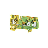 Földelő sorkapocs TS35 1 x 0.5-4mm2/érvéghüvely zöld/sárga dugaszolós A3C 4 PE Weidmüller