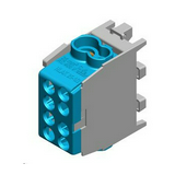 Fővezetéki leágazókapocs 130/100A Cu/Al csavaros kék 2x25+2x16mm2  HLAK 25 1/2 M2 Pollmann