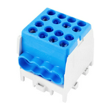 Fővezetéki leágazókapocs 130/100A Cu/Al csavaros kék2x25+6x16mm2 1-pólus HLAK 25-1/6 M2 Pollmann