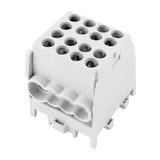 Fővezetéki leágazókapocs 130/100A Cu/Al csavaros szürke2x25+6x16mm2  HLAK 25-1/6 M2 Pollmann