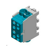 Fővezetéki leágazókapocs 150/125A Cu/Al csavaros kék 2x35+2x25mm2  HLAK 35 1/2 M2 Pollmann