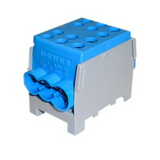 Fővezetéki leágazókapocs 150/125A Cu/Al csavaros kék 2x35+4x25mm2  HLAK 35-1/4 M2 Pollmann