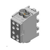 Fővezetéki leágazókapocs 150/125A Cu/Al csavaros szürke 2x35+2x25mm2  HLAK 35 1/2 M2 Pollmann