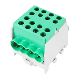 Fővezetéki leágazókapocs 150/125A Cu/Al csavaros zöld/sárga 2x35+6x25mm2  HLAK 35-1/6 M2 Pollmann