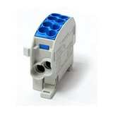 Fővezetéki leágazókapocs 152/100A Cu/Al ónozott kék 2x25+2x16mm2 1P 25mm2/ HLAK 25/16 N LEIPOLD