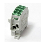 Fővezetéki leágazókapocs 152/100A Cu/Al ónozott zöld 2x25+2x16mm2 1P 25mm2/ HLAK 25/16 PE LEIPOLD