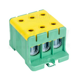 Fővezetéki leágazókapocs 245A/400VAC 3x2x16-95mm2 Al/Cu zöld/sárga 3P 95mm2 TRACON