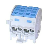 Fővezetéki leágazókapocs 428/125A Cu/Al ónozott kék 4x35+4x25mm3 2P 35mm2/ HLAK 35/25-D N LEIPOLD