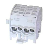 Fővezetéki leágazókapocs 428/125A Cu/Al ónozott szürke 4x35+4x25mm2 2P HLAK 35/25-D L G LEIPOLD