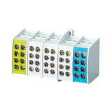 Fővezetéki leágazókapocs 80A szürke 3x(4x25mm2) kék 4x25mm2 zöld 4x25mm2 5-pólus Hensel