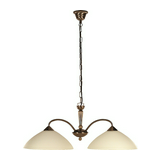Függesztett lámpatest izzós láncon 2x 60W 230V AC E27 bronz-ház IP20 Regina RÁBALUX