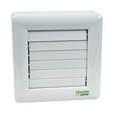 Fürdőszoba ventilátor golyóscsapágy +elekt.fronzsalu 80m3/h 100mm fali/csőre szerelés 230V TRACON