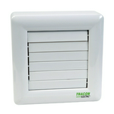 Fürdőszoba ventilátor golyóscsapágy +időzítő +elekt.fronzsalu 80m3/h 100mm 230V 50Hz fehér TRACON