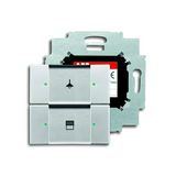 FutureLinear KNX nyomógomb 2pár=4gomb süllyesztett műanyag alumínium IP20 6126/01-83-500 ABB