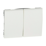 Galea billentyű kettős kapcs/nyg.-hoz fehér üres-jel IP21 műanyag fényes bepattintás LEGRAND