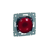 Galea jelzőlámpa fedlap jelzővel 3W 230V piros-fényű süllyesztett műanyag fényes LEGRAND