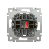 Galea hangszóró csatlakozó betét közp. fedéllel monó műanyag fehér címketartó nélkül LEGRAND