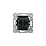 Galea N106+6 nyomó betét 2- billentyűs 2v szürke IP21 süllyesztett dmax. műanyag LEGRAND